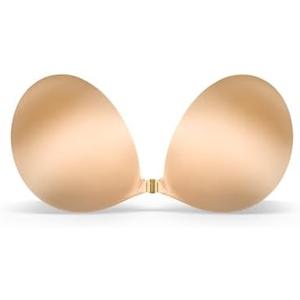 Niidor Adhesive Strapless Bra for Women Sticky Invisible Push up Silicone Bra for Backless Dress 2025 Upgraded Clasp Bras E