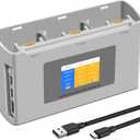Mini 2 Battery 3-Channel Battery Charger Two-Way Charging Hub Compatible with DJI Mini 2 2 SE SE 4K,Charger with Smart LCD Display and Featuring a Multi-Function Charger Accessories