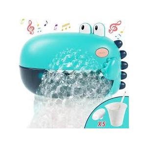 Lehoo Castle Bath Bubble Machine, Light Up Musical Bubble Bath Toys for Toddlers 1-3 Automatic Bubble Maker for Bathtub Dinosaur Toys for Bath