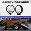 FL7091 Fit for 1997-2006 Wrangler tj off-road Pair Front Fog Lights Lens Bumper Lamps