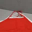 Aoxjox Women's Workout Sports Bras Takes Two Bra High Impact Training Fitness Running Yoga Crop Tank (Racing Red/White) XL