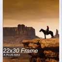 A PLUS MAX 22x30 Picture Frame White Light Weight Wall Mount | 22 x 30 Inch White Wood-grain Engineered Wood Material Frame for 22by30 Rectangular Photo Poster - 1 Pack/White/22x30