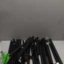 Calmootey Double Rod Clothing Garment Rack,Rolling Hanging Clothes Rack,Portable Clothes Organizer for Bedroom,Living Room,Clothing Store, Black