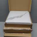 20-Pack Peel and Stick Wave White Marble Tiles (11.8" x 11.8")  19.4 Sq. Ft. Waterproof PVC Shower & Backsplash Tiles for Bathroom, Kitchen, and Living Room  Self-Adhesive, Easy Installation