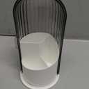 Toothbrush Holders with Sliding Lid, Rotating 3 Slots Bathroom Organizer Countertop, Tooth Brush Toothpaste Holder Bathroom Counter Stand Sink Organizer Caddy for Vanity Makeup Brushes Holder (White+Transparent Black)