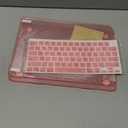 G JGOO Compatible with MacBook Air 13 inch Case 2026 2025-2022 M5 A3449 M4 A3240 M3 A3113 M2 A2681, Glitter Hard Shell for MacBook Air 13.6 inch Case + Keyboard Cover + Screen Protector, Sparkly Pink