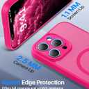 Faiono Magnetic for iPhone 16 Pro Case [Full Camera Protection][Military-Grade Protection][Compatible with MagSafe] Shockproof Protective Slim Phone Case for iPhone 16 Pro, Hot Pink