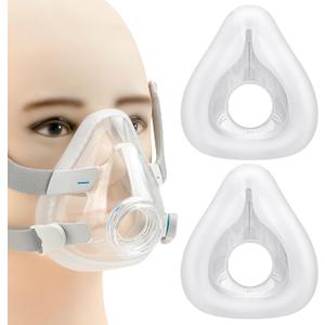2-Pack Replacement Cushions for AirFit F20(M) - Reliable Seal, Comfortable Fit and Durable - Covers Nose and Mouth - Compatible with Original F20 Frame (Medium)