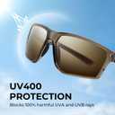 KastKing Osage Polarized Sport Sunglasses for Men and Women, Ideal for Driving Fishing Cycling Running, UV Protection