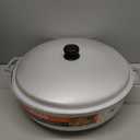IMUSA GAU-80508 Jumbo Traditional Natural Caldero for Cooking and Serving, 18 Quart, Silver