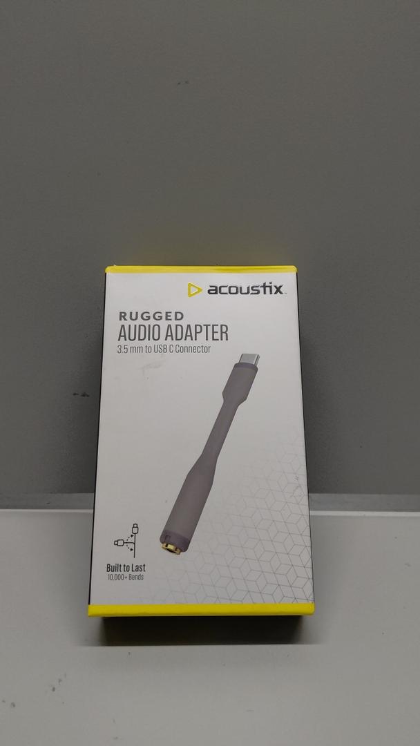 Acoustix Rugged Audio Adapter 3.5 mm to USB C Connector