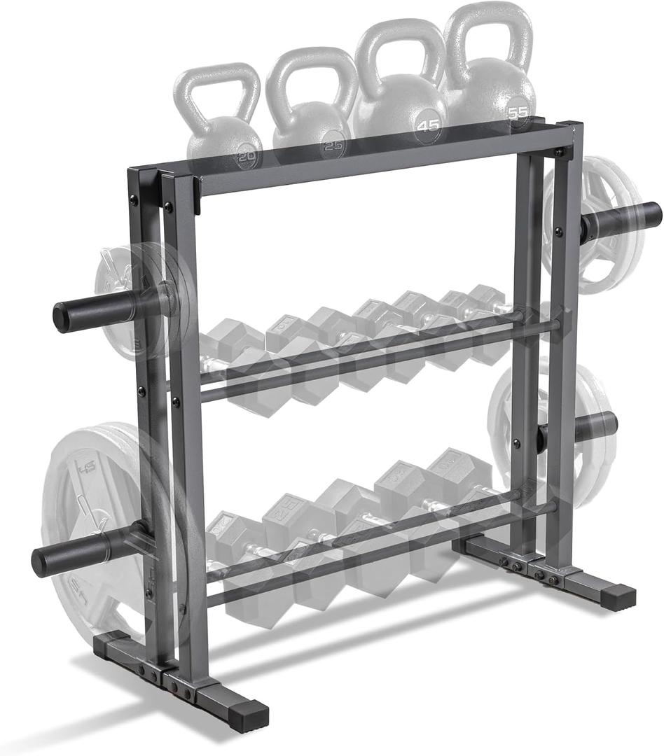 Marcy Weight Storage Organizer Racks for Dumbbells, Kettlebells, Weight Plates