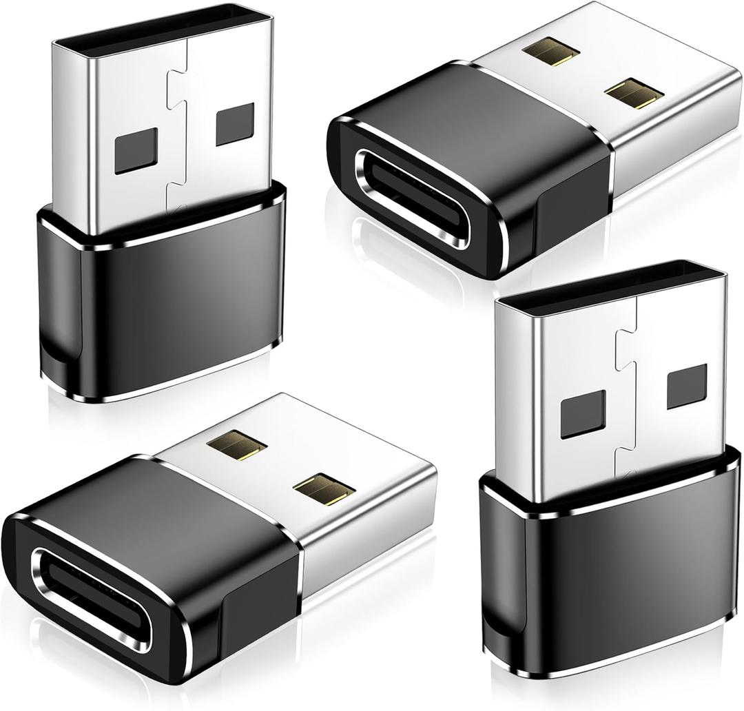 USB to USB C Adapter,Type-C Female to A Male Car Charger OTG Converter for Apple Watch Ultra 8 9 10,iPhone 16 15 14 13 Pro Max,Samsung S24,Nintendo Switch,AirPods,iPad,Car