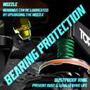 Gate Wheel Fence Gate Wheels for Wooden Gate Metal Tube Gate, 6inch Heavy Duty Gate Wheel 500lb Capacity 360 Degree Rotation Spring-Loaded Gate Casters Suitable for Various Land Surface, Black