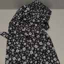 Imily Bela Womens Summer Dress Tie Strap Boho Floral Square Neck Smocked Ruffle A Line Beach Maxi Dresses, Size: Small