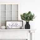 Dahey Artificial Eucalyptus Stems in Small Ceramic Vase Centerpiece Table Decorations Modern Farmhouse Decor Fake Eucalyptus Plants with Vase for Bathroom Kitchen Shelf Living Room Home Decor, Black