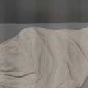 PrinceDeco Stretch Ottoman Cover Slipcovers Rectangle for Living Room Foot Stool Covers to Fit Ottoman Foot Rest, Thick Checked Jacquard Fabric with Elastic Bottom (Oversized Ottoman, Ivory) (X-Large)