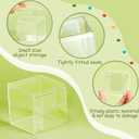 Juexica 12 Pcs Clear Acrylic Box with Lid Plastic Small Acrylic Boxes Decorative Storage Box Jewelry Display Mini Clear Container for Home Candy Pill Tiny Jewelry(Square,3.3 x 3.3 x 3.3)