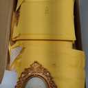 10 Pcs Vintage Mini Gold Frame Small Resin Baroque Picture Frames Antique with Paper Board and PVC Film Retro Photo Ornaments for Home Wedding Wall Display DIY Decoration (Elegant Style)