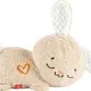 Fisher-Price Baby Sound Machine Soothe & Settle Bunny Portable Plush Toy with Music, Lights & Motion for Newborns