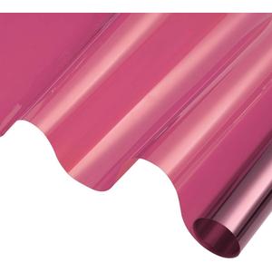 Daytime Privacy Window Film Sun Blocking Blackout Window Film Anti UV Heat Control Window Tint for Home Office Static Cling Vinyl 19.68'' x 118'', Rose Red
