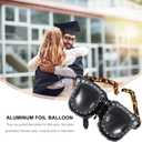 Gadpiparty 3Pcs Large Inflatable Sunglasses Balloons 90S Theme Party Decorations Black Glasses Foil Balloons for Photo Props and Event Supplies
