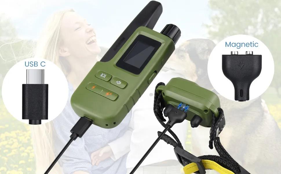 Jugbow Dog Shock Collar - 4200FT Dog Training Collar with Remote for Large Medium Small Dogs, Electric Collar with Beep/Safe Static/Vibration, Rechargeable Waterproof IPX8 E Collars