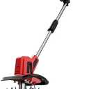 MaxMore Cordless Tiller Cultivator Compatible with Milwaukee 18V Battery (Tool Only), Electric Garden Rototiller with 48 Steel Tines, 8.7" Tilling Width, 6.3" Depth for Gardening, Soil Turning