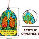 2 x Respiratory Therapist Gifts - Respiratory Therapist Accessories - Respiratory Therapist Card - Christmas Ornament 2026 - White Elephant Gifts - Xmas Tree Funny Decoration
