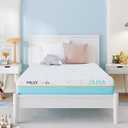 MLILY JAMA 6 Inch Kids Full Size Mattress, Memory Foam Medium Firm, Made in The USA of US Foam and Global Materials,CertiPUR-US Certified, 75x54x6,Blue