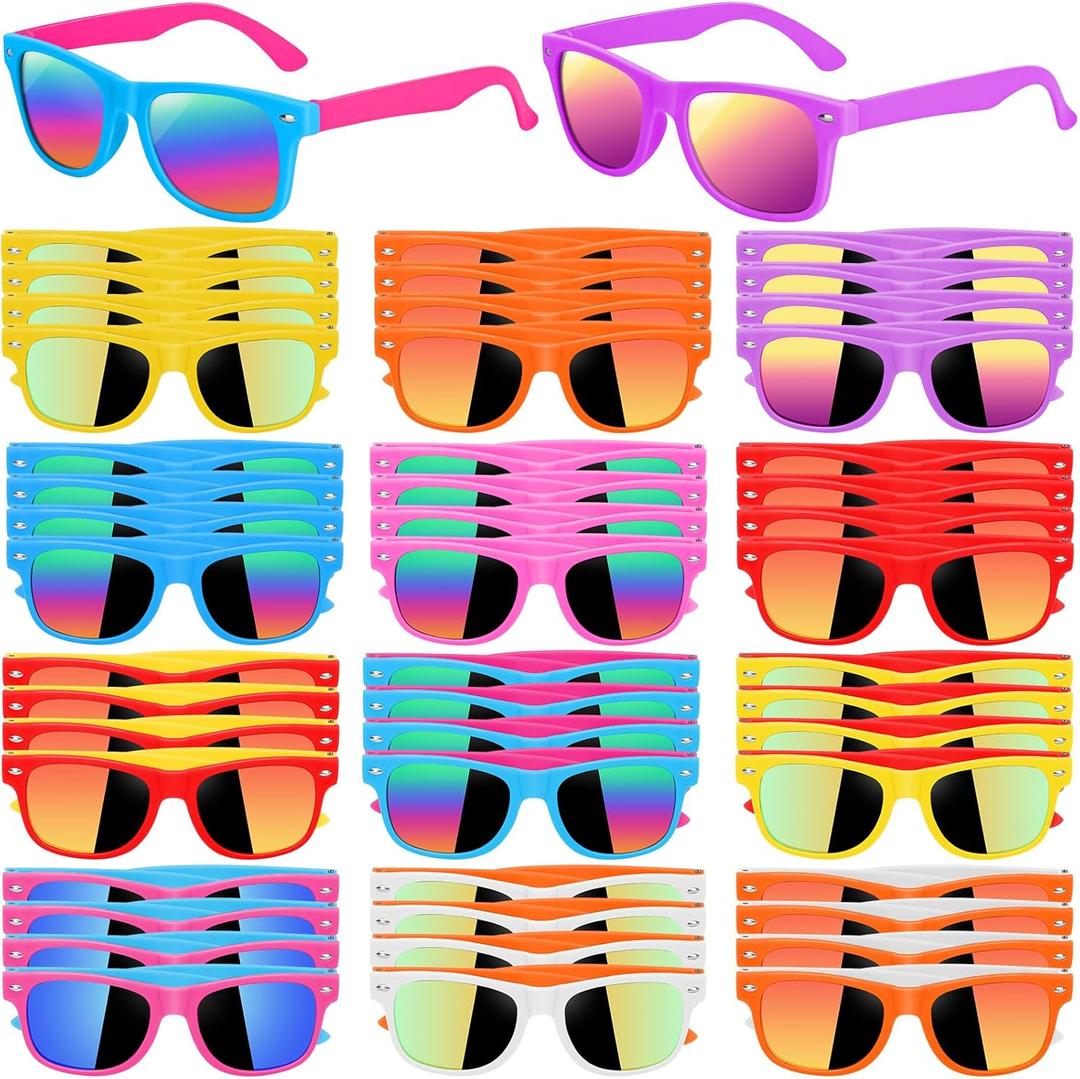 48 Pack Kids Sunglasses Bulk Party Favors, Summer Party Supplies for Boys Girls, Neon Party Sunglasses for Kids, Pool Beach Party Favors, Gift for Birthday Party Outdoor Activity Age 3-8 48 Pack Kids Sunglasses Bulk Party Favors, Summer Party Supplies for Boys Girls, Neon Party Sunglasses for Kids, Pool Beach Party Favors, Gift for Birthday Party Outdoor Activity Age 3-8