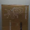 DUMOS Ergonomic Computer Gaming Chair - Home Office Desk with PU Leather Lumbar Support, Height Adjustable Big and Tall Video Game with Flip-up Armrest, Swivel Wheels for Adults and Teens (Blue)