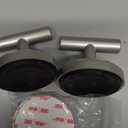 HOME SO Suction Cup Hooks for Shower & Bathroom Towel Holder 2-Pack  Suction Cups Hooks for Hanging Towels, Robes, & Coats - Tiles, Glass Door or Mirror  Shower Hooks & Towel Hooks - Nickel T-Shape