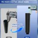 Filtered Shower Head with Handheld, High Pressure 9 Spray Setting Showerhead with Filters, Filter Hard Water with Hose, Remove Chlorine, Power Wash Clean Tub (Chrome & Black)