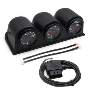 OBDII 52MM 7 Color Backlight Gauge (Water Temp 100-280℉+RPM+Voltage)