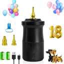IDAODAN Electric Balloon Pump, Portable Electric Balloon Blower Machine Inflator Air Pump for Party Decorations