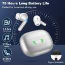 R'hllor AI Translation Earbuds Real Time,Wireless Bluetooth,144 Languages,Real-Time Bidirectional Voice Translation Compatible,with iOS/Android,80-Hour Battery Life,Perfect for Travel & Business