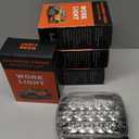 Retisee 4 Pcs 5x7 LED Headlight Rectangle LED Headlights H6054 Headlamp Sealed Beam Headlamp for Trucks Van Express Car(Black)