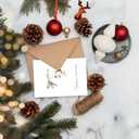 Christmas Cards With Envelopes & Matching Stickers, 20 Pack, 10 Personalized Designs, 4" X 6", Boxed Christmas Greeting Cards,Happy Holiday Xmas Card (vintage)