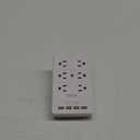 Multi Plug Outlet Surge Protector Nikleb, 12 Electrical Outlets Extender with 4 USB Charging Ports Total 4.8A, Wall Plug Expander 3 Prong for Room, Office, Gaming, Cord Organizer Accessories