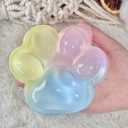 Big Taba Squishy Cat Paw, 5 in Large Paw Squeeze Toy for Stress Relief and Relax, Sticky Squishies Fidget Toys for Party Favors Novelty Things Birthday Gift (Tri-Color)
