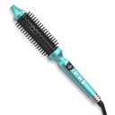 1 1/4 Inch Thermal Brush Negative Ion Heated Round Brush Dual Voltage 12 Temperature Settings Curling Hairbrush for Bangs Medium Shoulder Hair (1.25 Inch Barrel 1.85 Inch Bristles)