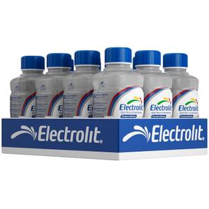 Electrolit, Electrolyte Beverage, Cherry Ice, 21 Fl Oz (12 Pack) | Hydration Sports Drinks with Electrolytes, Magnesium, Calcium & Potassium, Recovery Drink for Post Workout (EXP 05/31/29)