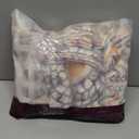 jinchan Boho 100% Cotton Muslin 50x60 Throw Blanket Lightweight 4-Layer Orange Multi Reversible Blanket Washable Breathable Decorative Geometric Striped Pattern Soft Comfy for Couch Bed All Seasons