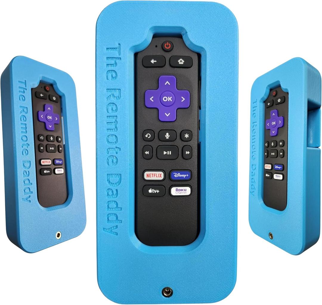 Stops Dog Chewing | Kid-Proof | Locks Battery Compartment | Shock-Absorbing Remote Cover | Prevents Remote Loss | Protective Case for Roku Voice Remote