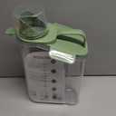 Dog Food Storage Container, Pet Food Storage Containers with Airtight Pour Spout, Cat Food Container with Measuring Cups, Portable Travel Pet Food Container for Dogs, Cats, BirdsGreen