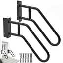 SELEWARE Heavy Duty Wall Mount Handrails for Indoor Outdoor 1-3 Steps