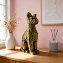 Owl Statue Garden Decor, Resin Waterproof Halloween Indoor Outdoor Lawn Yard Patio Office Living Room Decoration Gifts for Mom Women (8.3 Inch) (Bronze)