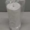 4" x10" Outdoor Flameless Candles with Remote, Large Waterproof Candles Battery Operated, Plastic Flickering LED Candles for Garden Patio Porch Home Party, White 1Pack