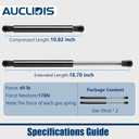 C16-20651 C16-33313 18 inch 40lb/178N Gas Strut Shock Spring Lift Support for Leer Camper Shell Truck Topper Cap Canopy Door Windows Toolbox Snugtop Replacement Parts, C1620651, Set of 2 by AUCLIDIS